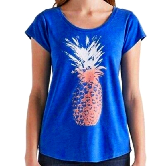 Woman's lucky brand blue tshirt size medium - Picture 1 of 4